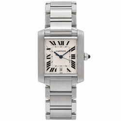 Cartier Tank Large W51002Q3 Stainless Steel Watch